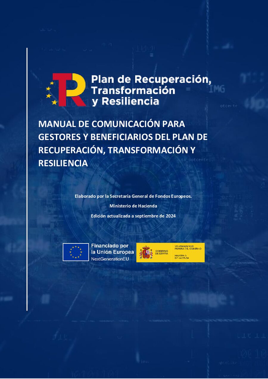 Portada del manual de comunicación PRTR