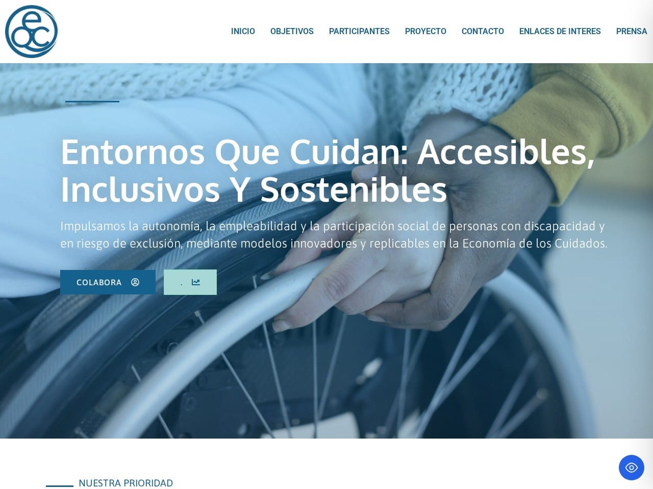 Ejemplo de web de proyecto
